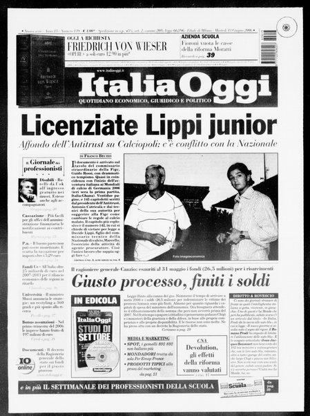 Italia oggi : quotidiano di economia finanza e politica